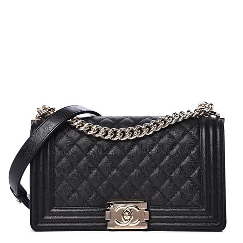 chanel medium caviar boy bag|CHANEL Metallic Caviar Quilted Medium Boy Flap Copper .